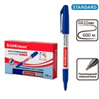 Маркер для доски ErichKrause W-110, 2,0 мм, для письма на досках сухого стирания, чернила на спиртовой основе без ксилола, синий - Фото 1