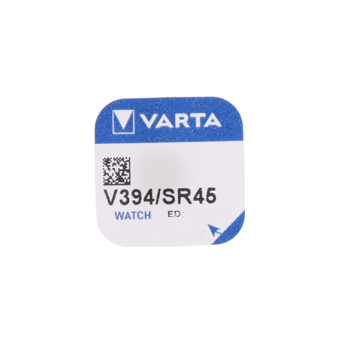 Батарейка Varta Silver Oxide, 394 (SR936SW) - 1BL, 1.55 В, блистер, 1 шт. - фото 51327485