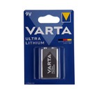 Батарейка литиевая Varta Ultra, 6FR22-1BL, 9В, крона, блистер, 1 шт. - фото 3961261