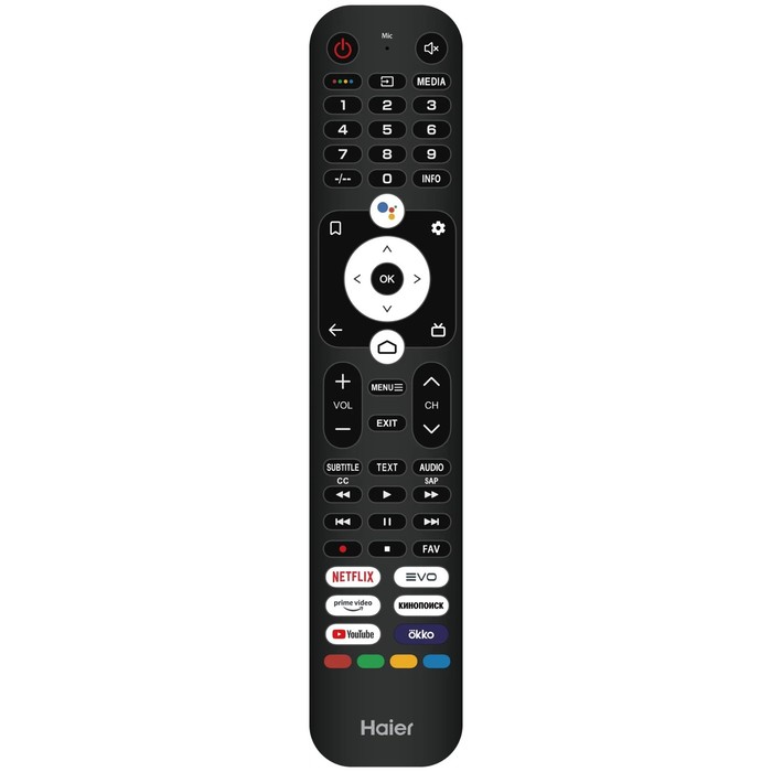 Телевизор Haier SMART TV S1, 43",  3840x2160, DVB-T/T2/C/S2, HDMI 4, USB 2, Smart TV, чёрный - фото 51327500