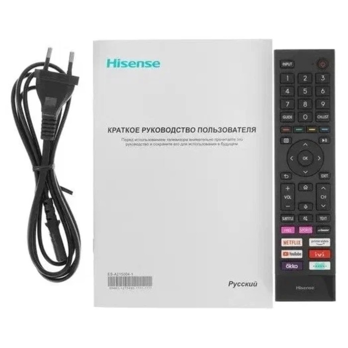 Телевизор Hisense 50A6BG, 50", 3840x2160, DVB-T/T2/C/S2, HDMI 2, USB 2, Smart TV, чёрный - фото 51363105