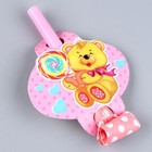 Набор бумажной посуды «Мишутка»: 6 тарелок, 6 стаканов, 6 язычков - фото 24385506