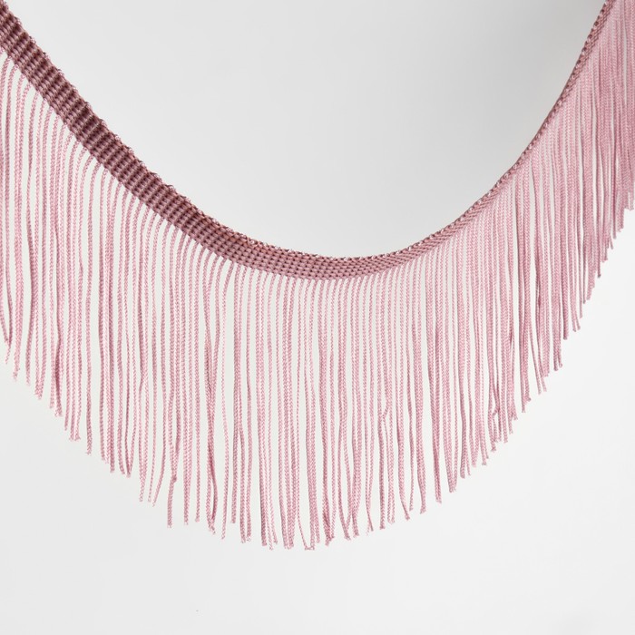 Тесьма декоративная «Бахрома», 10 см, 5±0.5 м, светло-розовая - Фото 1