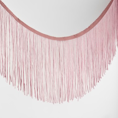 Тесьма декоративная «Бахрома», 15 см, 5±0.5 м, нежно-розовая