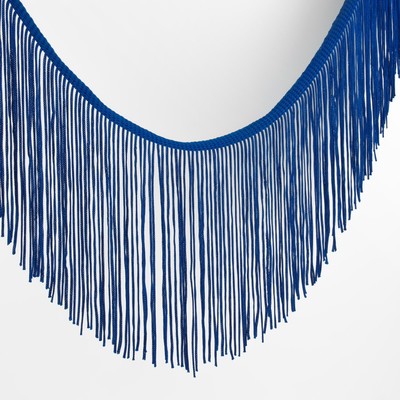 Тесьма декоративная «Бахрома», 15 см, 5±0.5 м, синяя