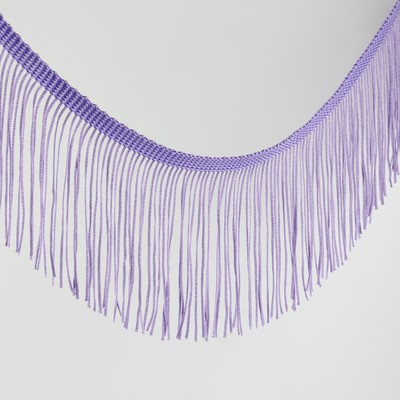 Тесьма декоративная «Бахрома», 10 см, 5±0.5 м, сиреневая