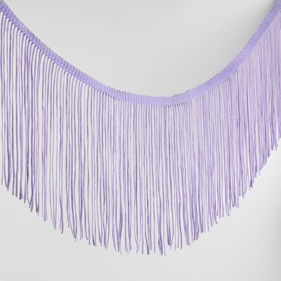 Тесьма декоративная «Бахрома», 15 см, 5±0.5 м, сиреневая