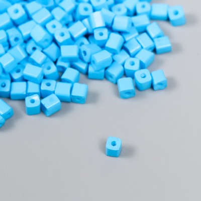 Бисер кубический стекло 4×4 мм «Яркость. Лазурь», набор 20 г