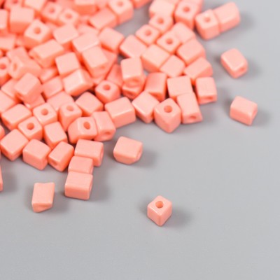 Бисер кубический стекло 4×4 мм «Яркость. Розовый» набор 20 г