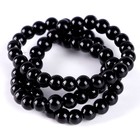 Бусины из натурального камня «Чёрный агат» набор 58 шт., размер 1 шт. — 6 мм - фото 25371764