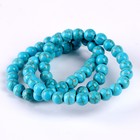 Бусины из натурального камня «Бирюза» набор 58 шт., размер 1 шт. — 6 мм - Фото 3