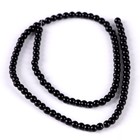 Бусины из натурального камня «Чёрный агат» набор 90 шт., размер 1 шт. — 4 мм - Фото 5