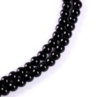 Бусины из натурального камня «Чёрный агат» набор 60 шт., размер 1 шт. — 6 мм - Фото 1