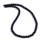 Бусины из натурального камня «Чёрный агат» набор 60 шт., размер 1 шт. — 6 мм - Фото 2