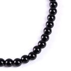 Бусины из натурального камня «Чёрный агат» набор 60 шт., размер 1 шт. — 6 мм - Фото 4