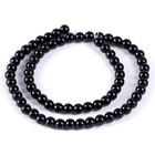 Бусины из натурального камня «Чёрный агат» набор 60 шт., размер 1 шт. — 6 мм - Фото 5