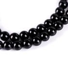 Бусины из натурального камня «Чёрный агат» набор 36 шт., размер 1 шт. — 10 мм - Фото 1