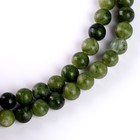 Бусины из натурального камня «Зелёный нефрит» набор 58 шт., размер 1 шт. — 6 мм - Фото 1