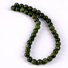 Бусины из натурального камня «Зелёный нефрит» набор 36 шт., размер 1 шт. — 10 мм - фото 8072816