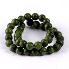 Бусины из натурального камня «Зелёный нефрит» набор 36 шт., размер 1 шт. — 10 мм - Фото 3