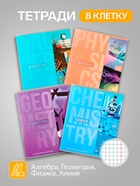 Набор предметных тетрадей Calligrata «Полоса», 10 предметов, 48 листов, со справочным материалом, обложка из мелованного картона - Фото 2