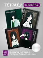 Набор предметных тетрадей Calligrata TOP «Аниме», 10 предметов, 48 листов, со справочным материалом, обложка из мелованного картона - Фото 3