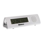 Часы-будильник Sakura SA-8521, электронные, будильник, радио, фонарь, 3хААА, белые - Фото 1