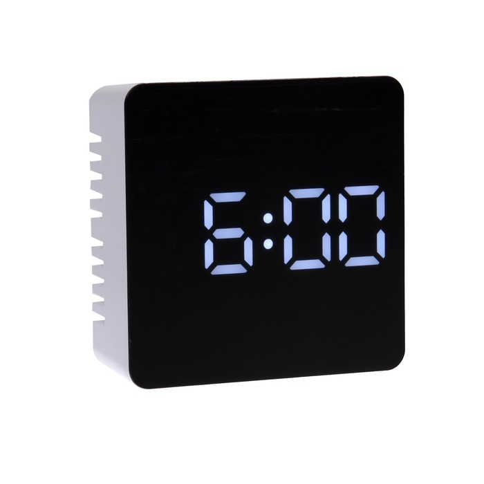 Часы-будильник Sakura SA-8523, электронные, будильник, 3хААА, белые - Фото 1