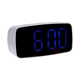 Часы-будильник Sakura SA-8526, электронные, будильник, 3хААА, белые