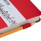 Скетчбук Sketchmarker, 120 х 120 мм, 80 листов, твёрдая обложка из искусственной кожи, красный, блок 140 г/м2 - Фото 6
