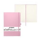 Скетчбук Sketchmarker, 210 х 300 мм, 80 листов, твёрдая обложка из искусственной кожи, розовый, блок 140 г/м2 - фото 321388969