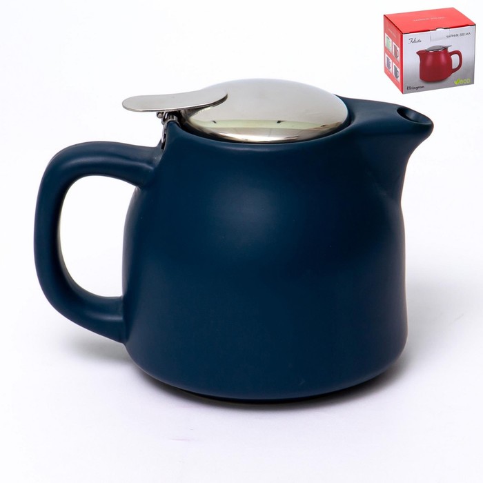Чайник с фильтром Elrington «Феличита, матовый», 500 мл, цвет индиго - Фото 1