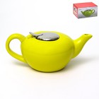 Чайник с фильтром Elrington «Феличита, глазурь», 1 л, цвет лимонный - фото 302977390