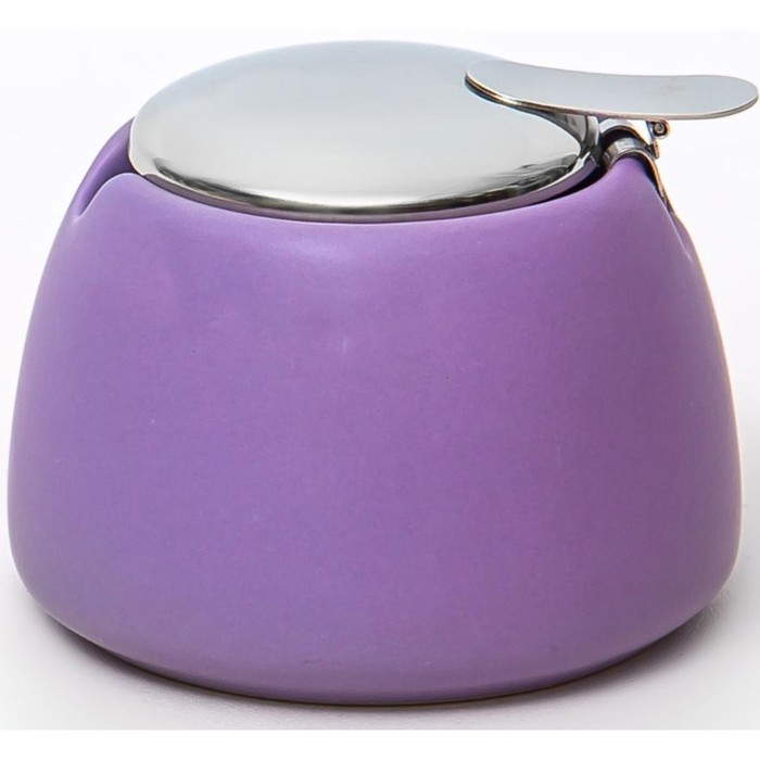 Сахарница с крышкой Elrington «Феличита, матовый», 300 мл, цвет фиолетовый - Фото 1