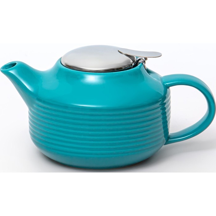 Чайник с фильтром Elrington «Феличита, глазурь», 700 мл, цвет бирюзовый - Фото 1