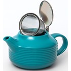 Чайник с фильтром Elrington «Феличита, глазурь», 700 мл, цвет бирюзовый - Фото 2