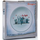 Блюдо круглое Elrington «Коты-поварята», доломит, d=24 см - Фото 3