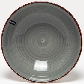 Тарелка глубокая Elrington «Аэрограф светлый графит», d=18 см