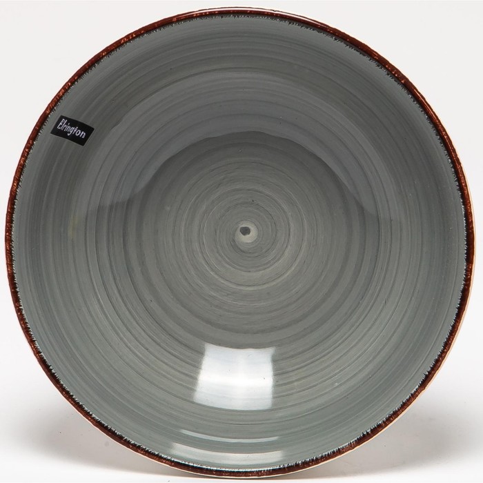 Тарелка глубокая Elrington «Аэрограф. Светлый графит», d=18 см - Фото 1