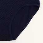 Трусы женские цвет тёмно-синий, размер 52-54 - фото 22189237
