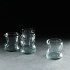 Набор стеклянных стаканов «Аморф», 4 шт, 340 мл, зеленый - фото 19743628