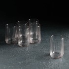 Набор стеклянных стаканов Nova, 6 шт, 135 мл, розовый - фото 4055518