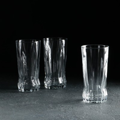 Набор стеклянных стаканов Gaia, 3 шт, 285 мл