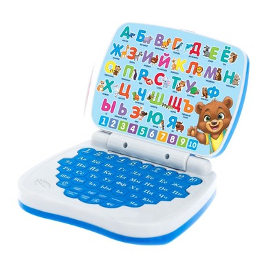 Игрушка обучающая «Умный компьютер», голубой, в пакете