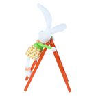 Декор "Зайчишка-девочка забирается на лестницу" 12х13х34 см - Фото 3