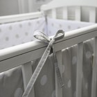 Борт в кроватку «Горох», цвет серый - Фото 6