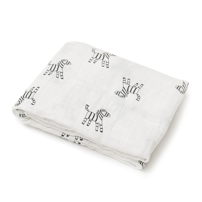 Пеленка муслиновая «Зебра», размер 120х120 см - Фото 1