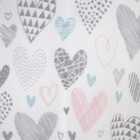 Плед флисовый «Разноцветные сердечки», размер 100х118 см - Фото 2