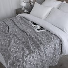 Плед флисовый «Ракушка», размер 150х200 см, цвет серый - Фото 5