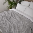 Плед флисовый «Акварельные сердечки», размер 150х200 см, цвет серый - Фото 3
